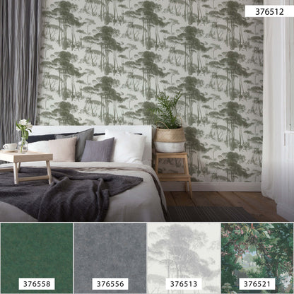 A.S. Création Wald Tapete Grün 376512 Wandtapete Vliestapete Floral Vinyl Rolle