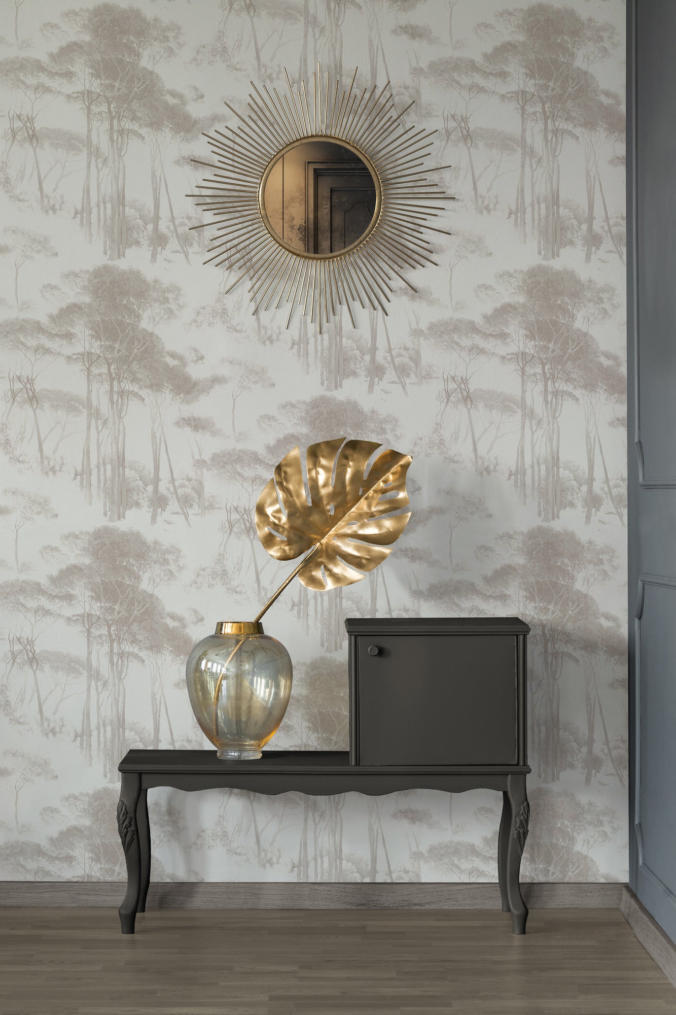 A.S. Création Wald Tapete Braun 376514 Wandtapete Vliestapete Floral Vinyl Rolle