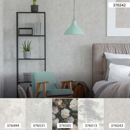 A.S. Création Unitapete Silber 376542 Wandtapete Vliestapete Struktur Unis Vinyl