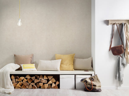 A.S. Création Unitapete Creme 376544 Wandtapete Vliestapete Struktur Unis Vinyl