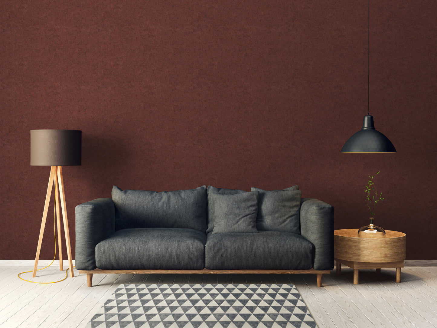 A.S. Création Unitapete Rot 376553 Wandtapete Vliestapete Struktur Unis Vinyl