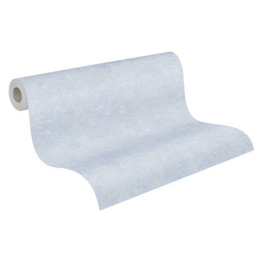 A.S. Création Unitapete Blau 376554 Wandtapete Vliestapete Struktur Unis Vinyl