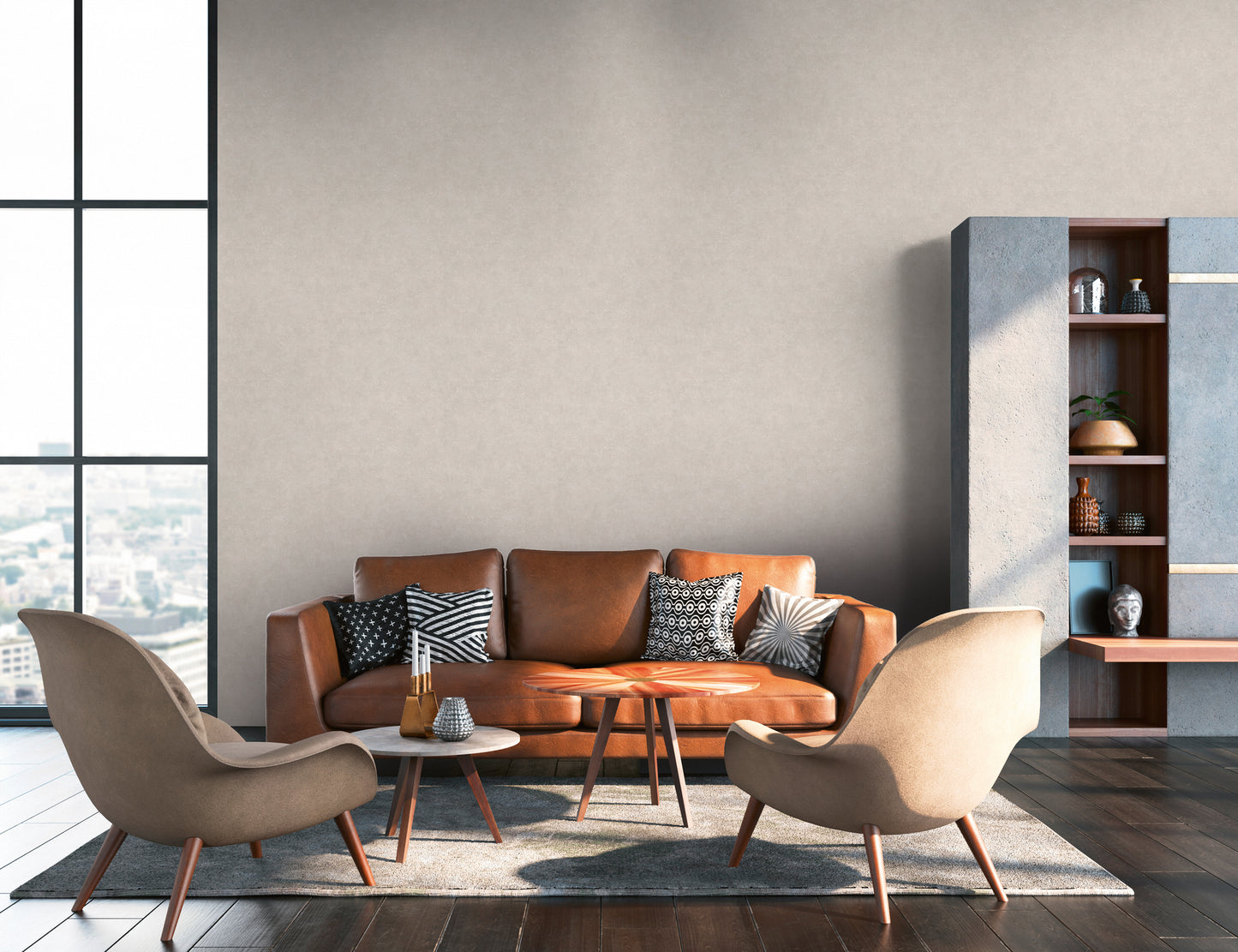 A.S. Création Unitapete Creme 376555 Wandtapete Vliestapete Struktur Unis Vinyl