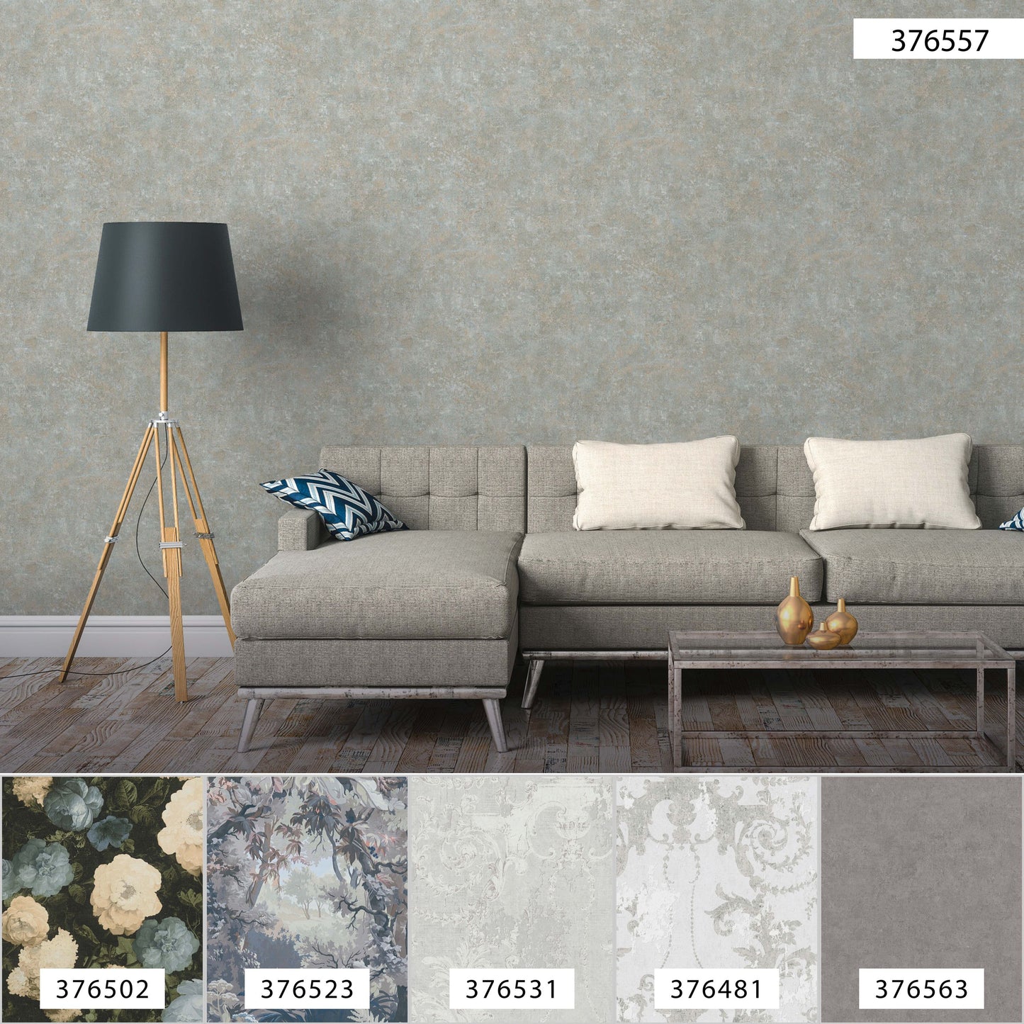 A.S. Création Unitapete Blau 376557 Wandtapete Vliestapete Struktur Unis Vinyl