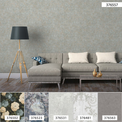 A.S. Création Unitapete Blau 376557 Wandtapete Vliestapete Struktur Unis Vinyl