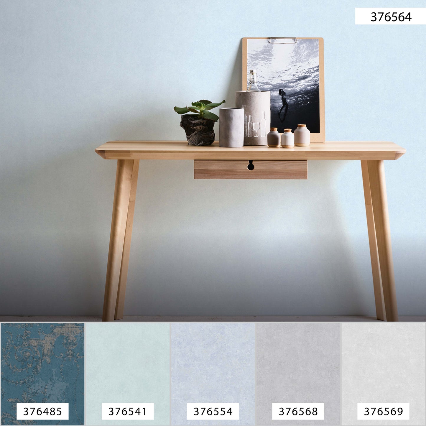 A.S. Création Unitapete Weiß 376564 Wandtapete Vliestapete Struktur Unis Vinyl