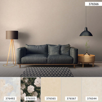 A.S. Création Unitapete Creme 376566 Wandtapete Vliestapete Struktur Unis Vinyl