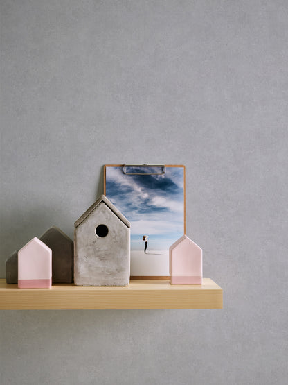 A.S. Création Unitapete Grau 376568 Wandtapete Vliestapete Struktur Unis Vinyl