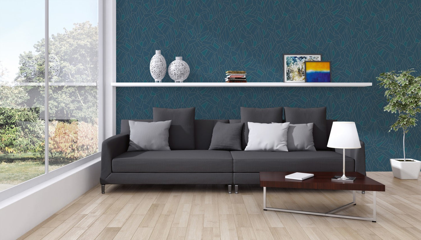 Geometrische Tapete Blau Vliestapete 376772 Wandtapete A.S. Création Tapete