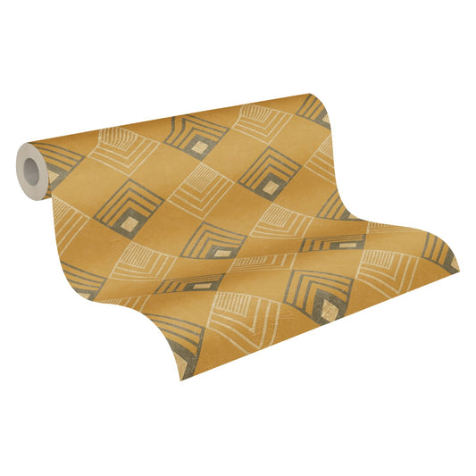 Designtapete Ocker Vliestapete 376821 Wandtapete A.S. Création Tapete