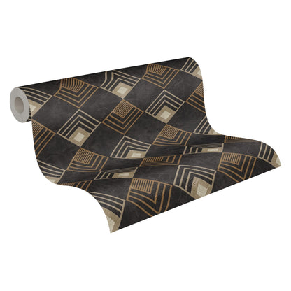 Designtapete Anthrazit Vliestapete 376822 Wandtapete A.S. Création Tapete