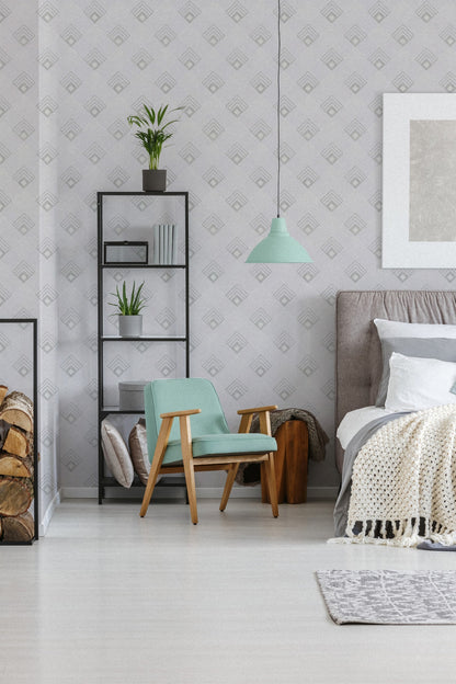 Designtapete Grau Vliestapete 376824 Wandtapete A.S. Création Tapete