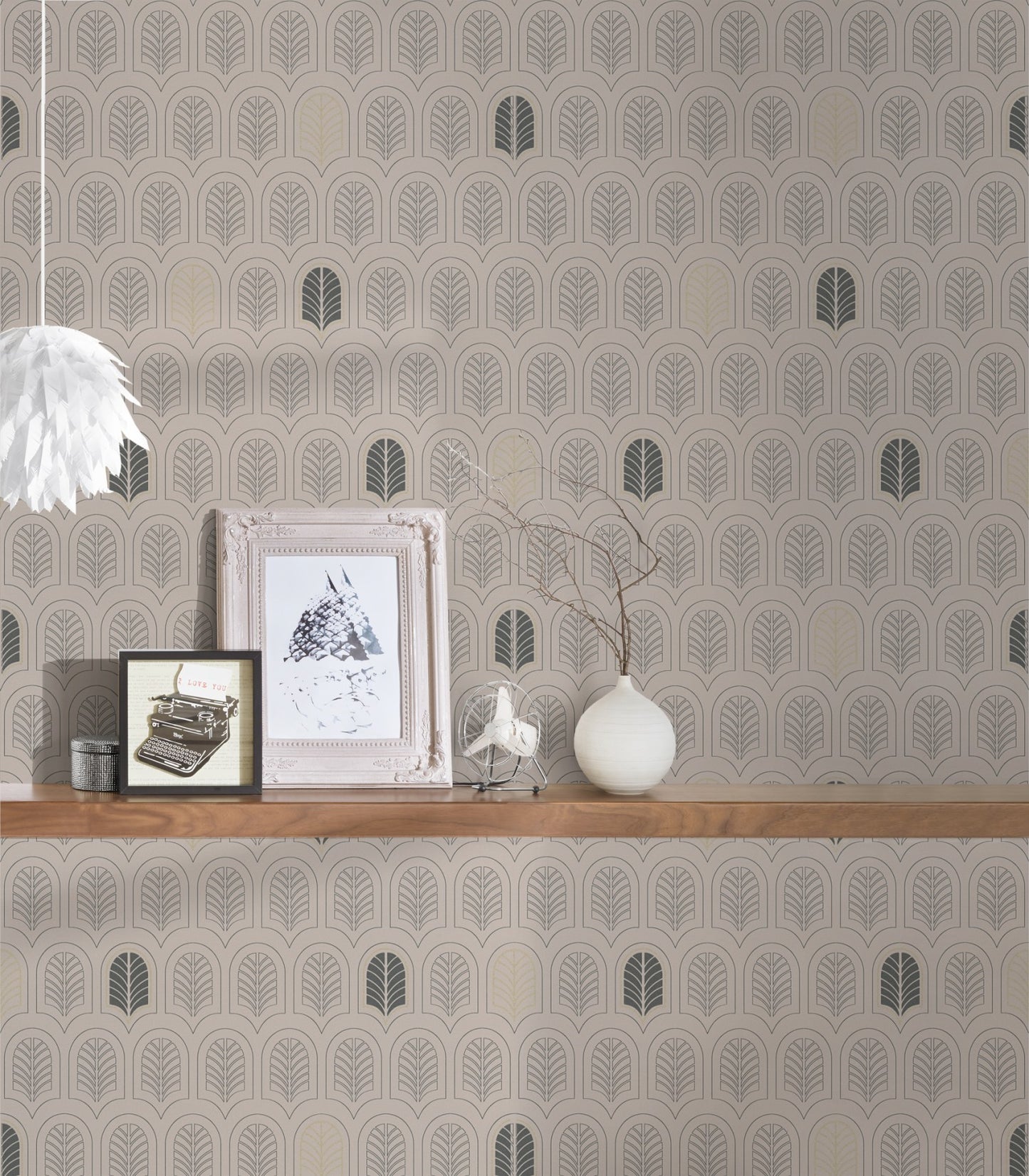 Designtapete Taupe Vliestapete 376832 Wandtapete A.S. Création Tapete