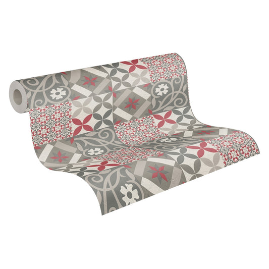 Fliesentapete Schwarz Vliestapete 376843 Wandtapete A.S. Création Tapete