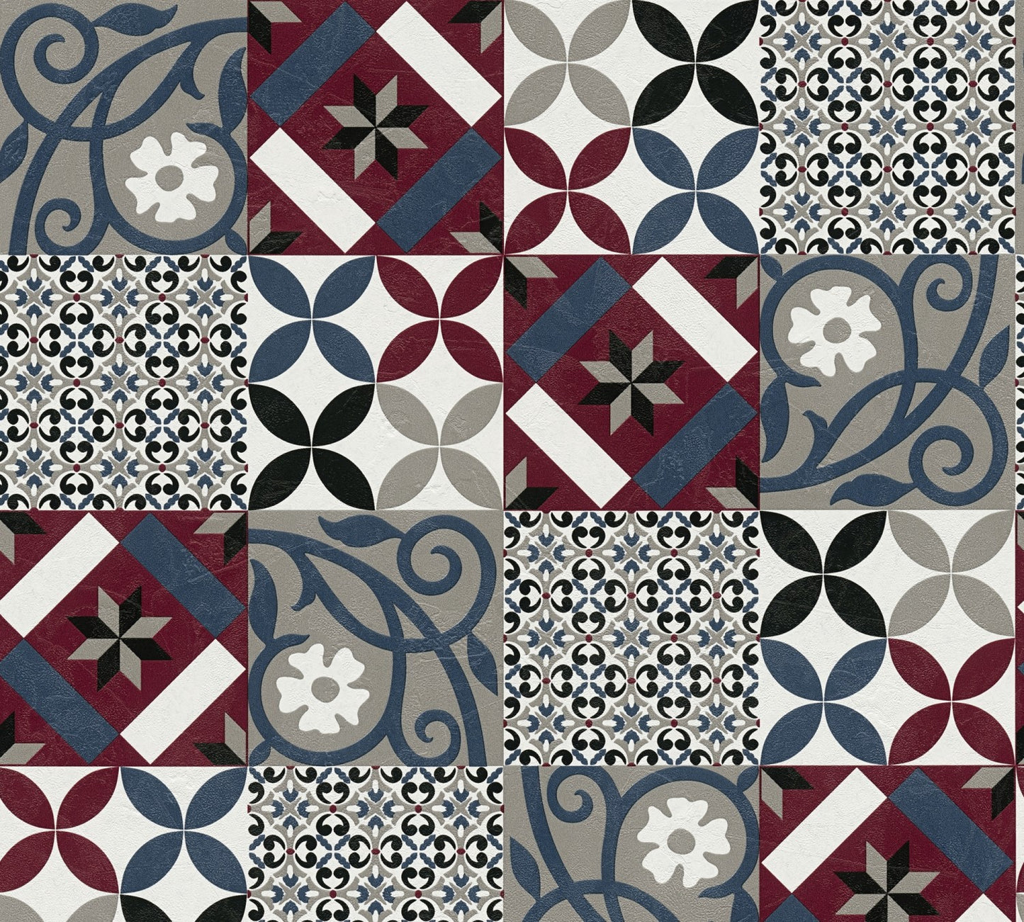 Fliesentapete Schwarz Vliestapete 376844 Wandtapete A.S. Création Tapete