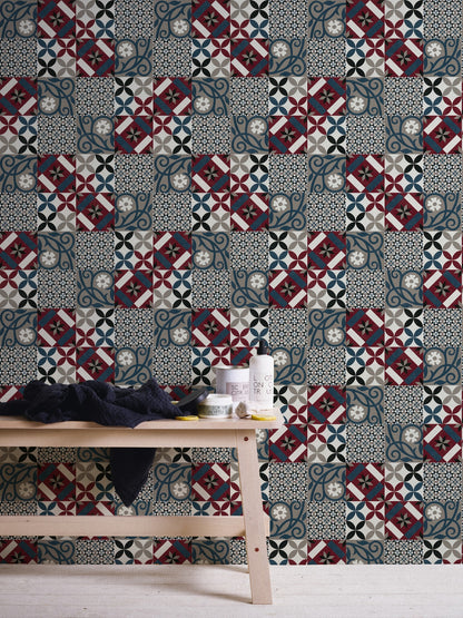 Fliesentapete Schwarz Vliestapete 376844 Wandtapete A.S. Création Tapete