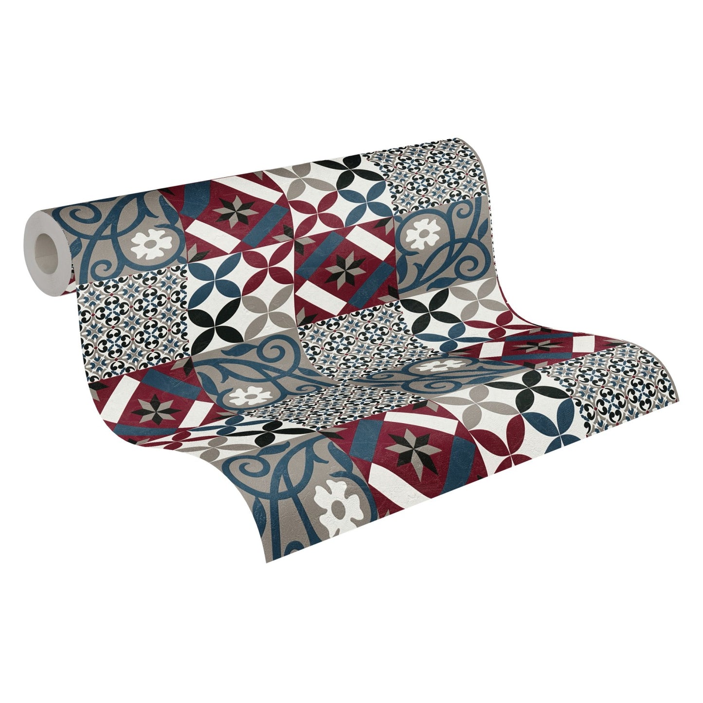 Fliesentapete Schwarz Vliestapete 376844 Wandtapete A.S. Création Tapete