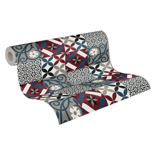 Fliesentapete Schwarz Vliestapete 376844 Wandtapete A.S. Création Tapete