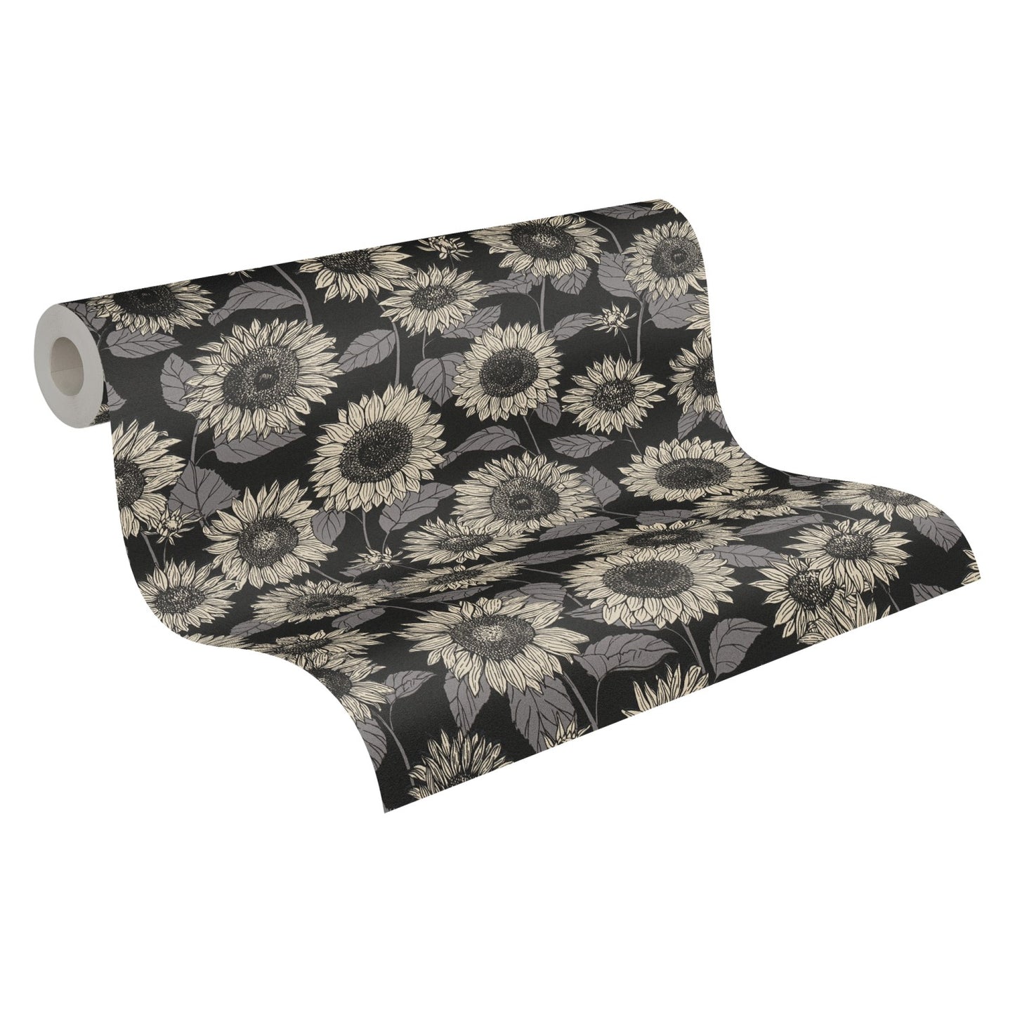 Blumentapete Schwarz Vliestapete 376854 Wandtapete A.S. Création Tapete