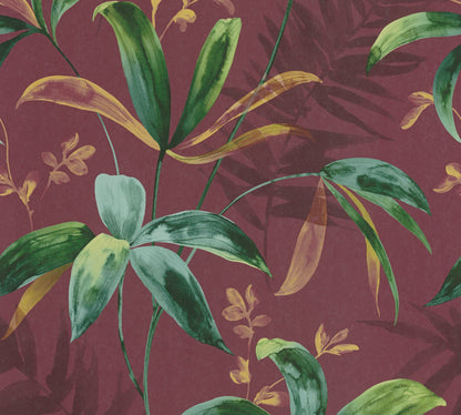 A.S. Création Dschungeltapete Rot 377043 Wandtapete Vliestapete Floral Vlies