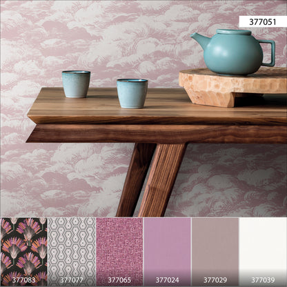 A.S. Création Wolken Tapete Rosa 377051 Wandtapete Vliestapete Natur Vlies Rolle