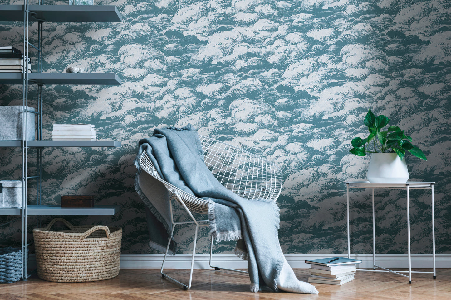 A.S. Création Wolken Tapete Blau 377053 Wandtapete Vliestapete Natur Vlies Rolle