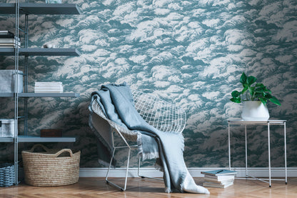 A.S. Création Wolken Tapete Blau 377053 Wandtapete Vliestapete Natur Vlies Rolle