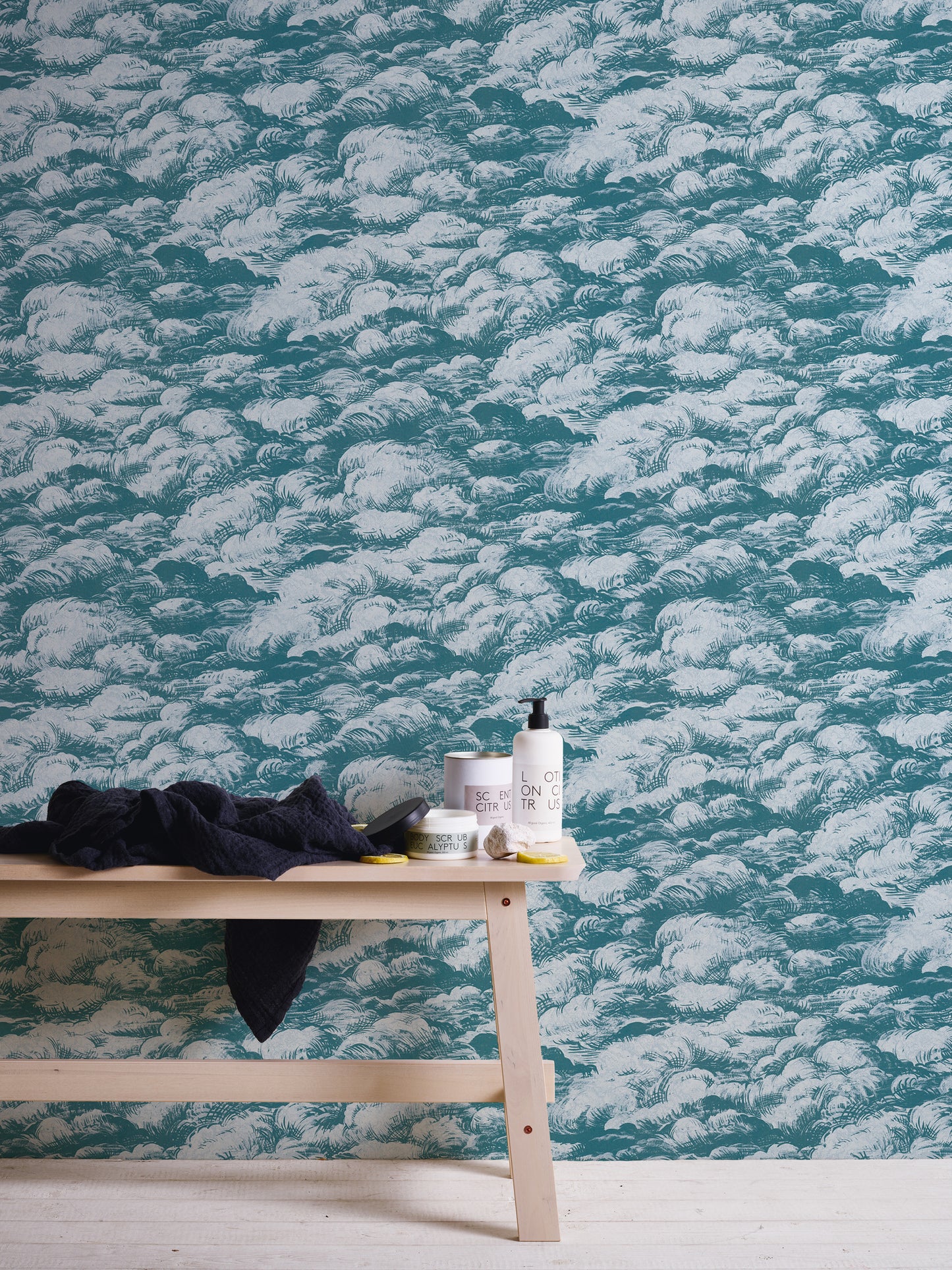 A.S. Création Wolken Tapete Blau 377053 Wandtapete Vliestapete Natur Vlies Rolle