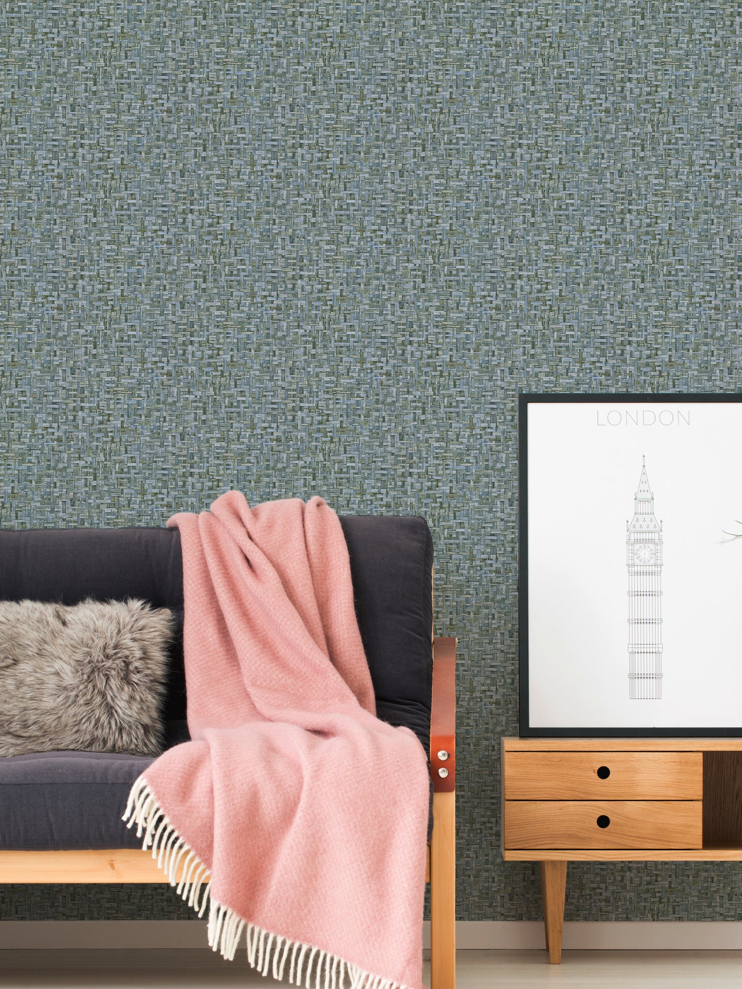 A.S. Création Tapete in Holzoptik Blau 377063 Wandtapete Vliestapete Vlies Rolle