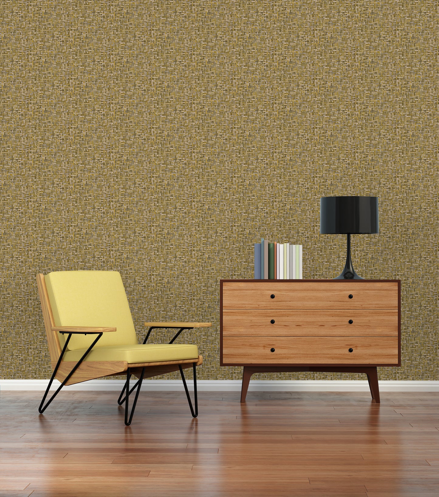 A.S. Création Tapete in Holzoptik Gelb 377064 Wandtapete Vliestapete Vlies Rolle