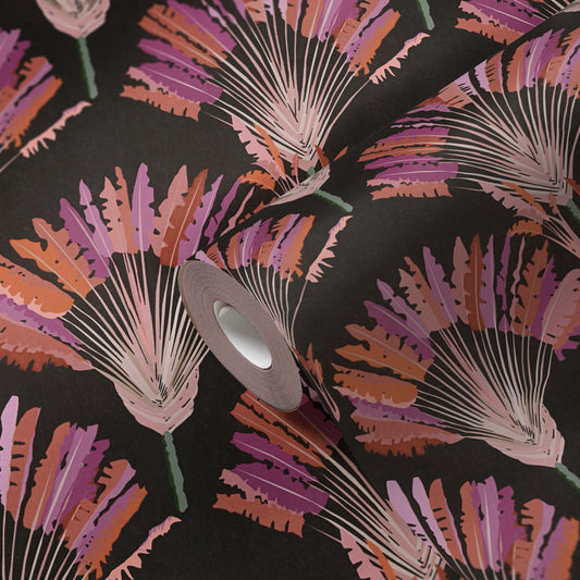 A.S. Création Dschungeltapete Schwarz 377083 Wandtapete Vliestapete Floral Vlies