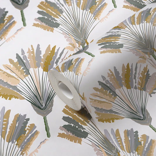 A.S. Création Dschungeltapete Gelb 377084 Wandtapete Vliestapete Floral Vlies
