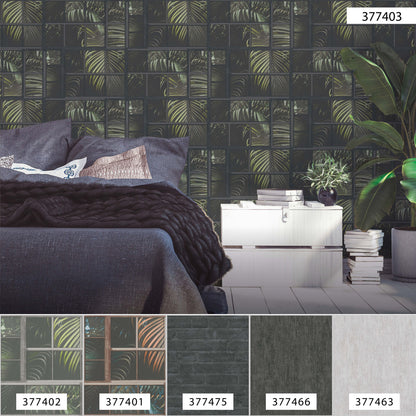 A.S. Création Palmen Tapete Grau 377403 Wandtapete Vliestapete Floral modern