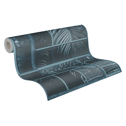 A.S. Création Palmen Tapete Blau 377404 Wandtapete Vliestapete Floral modern