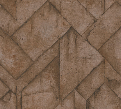 A.S. Création Stein Tapete Braun 377411 Wandtapete Vliestapete Grafik Vinyl