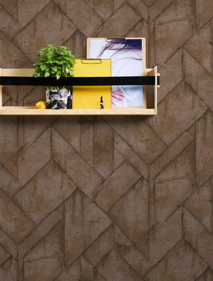 A.S. Création Stein Tapete Braun 377411 Wandtapete Vliestapete Grafik Vinyl