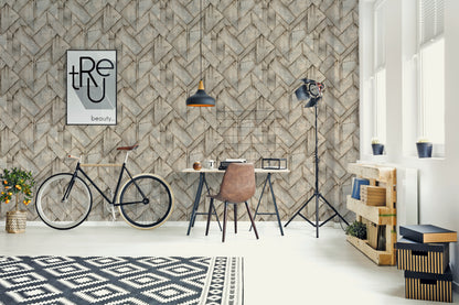 A.S. Création Stein Tapete Beige 377414 Wandtapete Vliestapete Grafik Vinyl