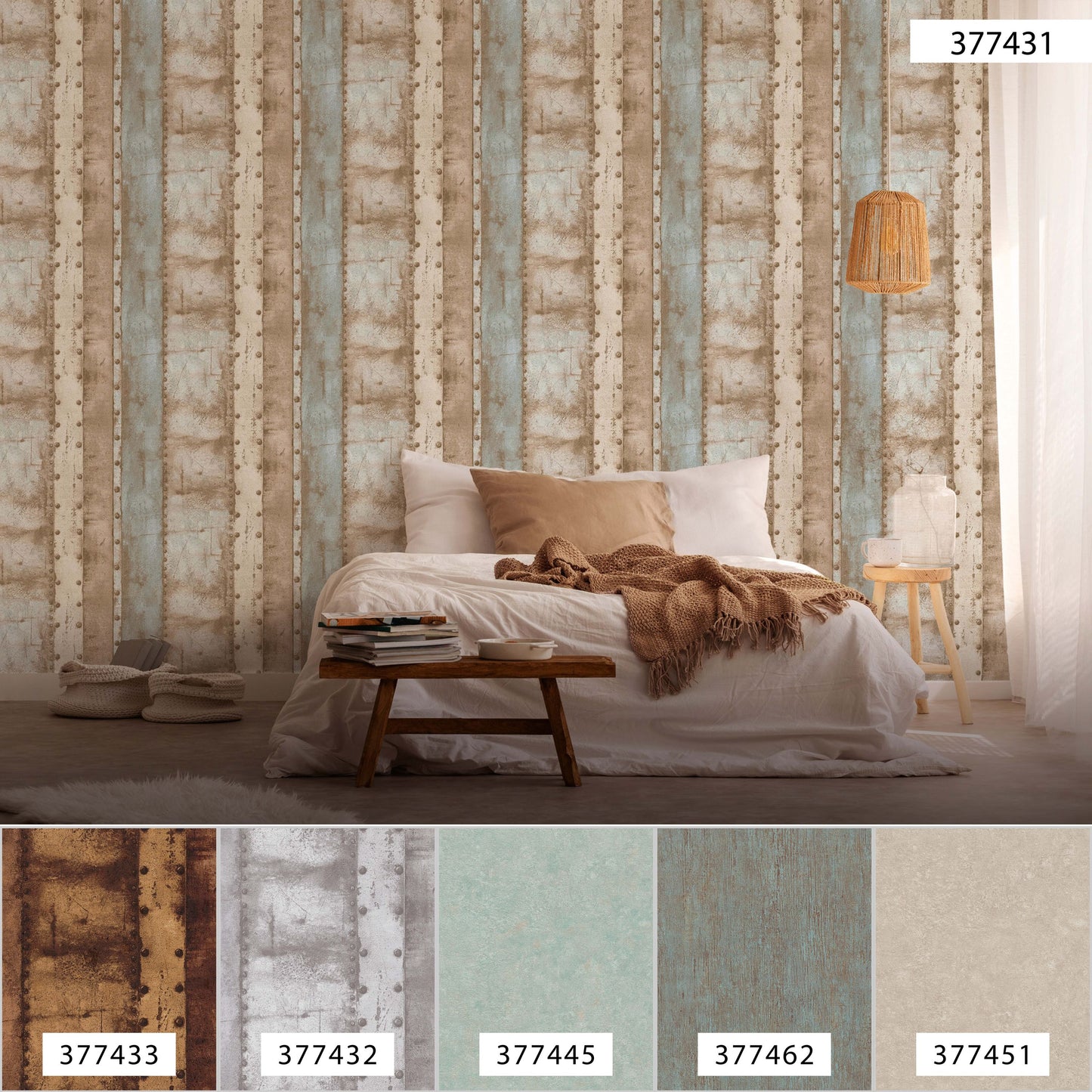 A.S. Création Vintage Tapete Beige 377431 Wandtapete Vliestapete Vinyl Rolle