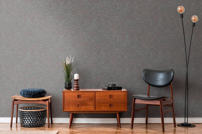 A.S. Création Unitapete Grau 377444 Wandtapete Vliestapete Struktur Unis Vinyl