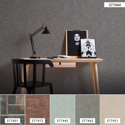 A.S. Création Unitapete Grau 377444 Wandtapete Vliestapete Struktur Unis Vinyl