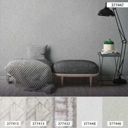 A.S. Création Unitapete Grau 377447 Wandtapete Vliestapete Struktur Unis Vinyl