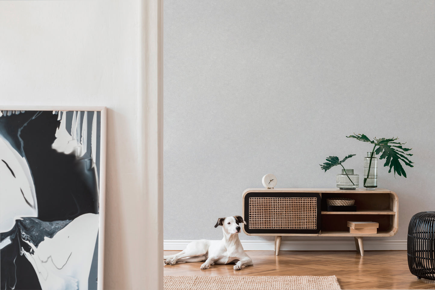 A.S. Création Unitapete Grau 377448 Wandtapete Vliestapete Struktur Unis Vinyl