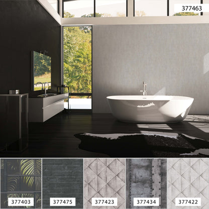 A.S. Création Unitapete Grau 377463 Wandtapete Vliestapete Struktur Unis Vinyl