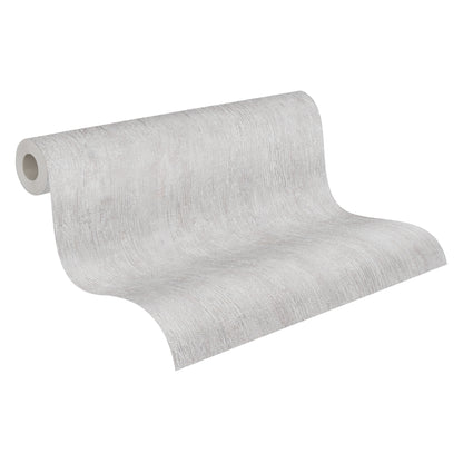 A.S. Création Unitapete Grau 377463 Wandtapete Vliestapete Struktur Unis Vinyl