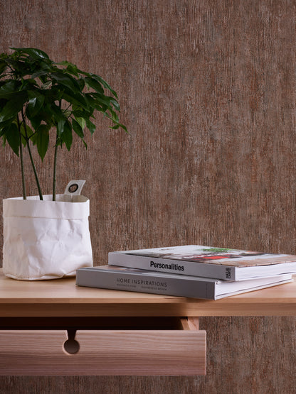 A.S. Création Unitapete Braun 377464 Wandtapete Vliestapete Struktur Unis Vinyl