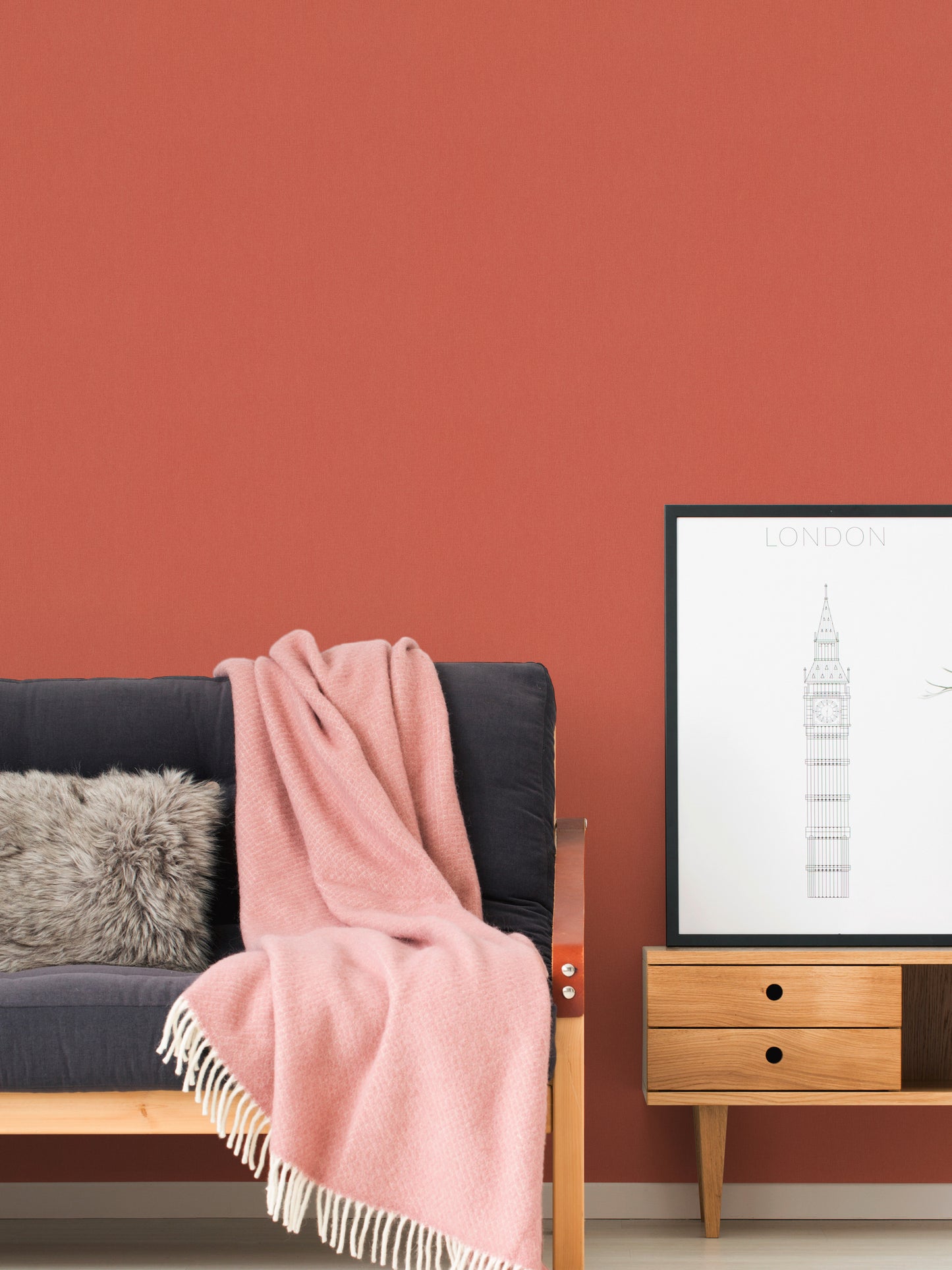 A.S. Création Uni Tapete Orange 377482 Wandtapete Vliestapete Unis Vlies Rolle