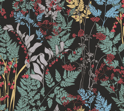 A.S. Création Blumentapete Schwarz 377511 Wandtapete Vliestapete Floral Vlies