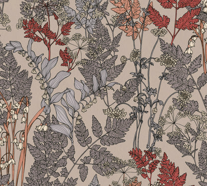 A.S. Création Blumen Tapete Beige 377512 Wandtapete Vliestapete Natur Floral