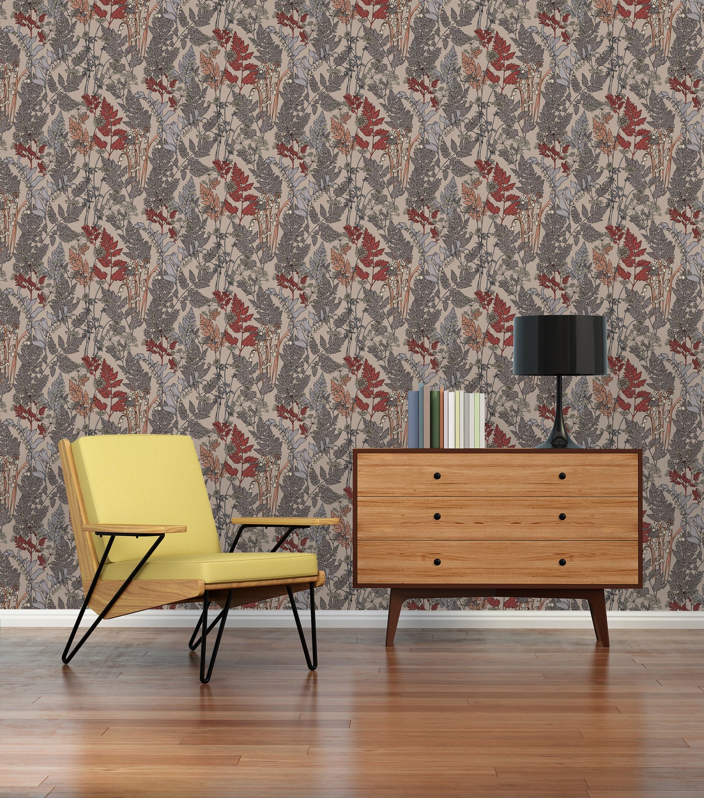 A.S. Création Blumen Tapete Beige 377512 Wandtapete Vliestapete Natur Floral