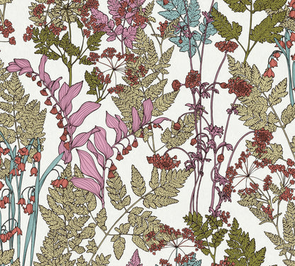 A.S. Création Blumentapete Bunt 377513 Wandtapete Vliestapete Natur Floral Vlies